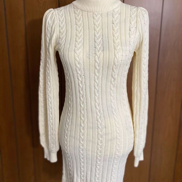 WAYF Cabled Sweater Dress size XS - Picture 8 of 11